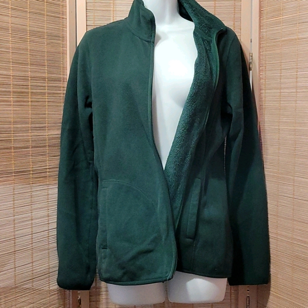 Fleece lined zip up sweater